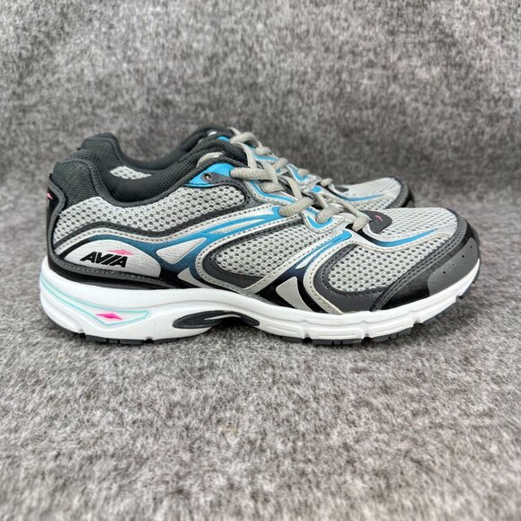 ✅Avia Womens Athletic Running Shoes Sz 8 Gray Mesh Lightweight Supportive Soles - Picture 7 of 11